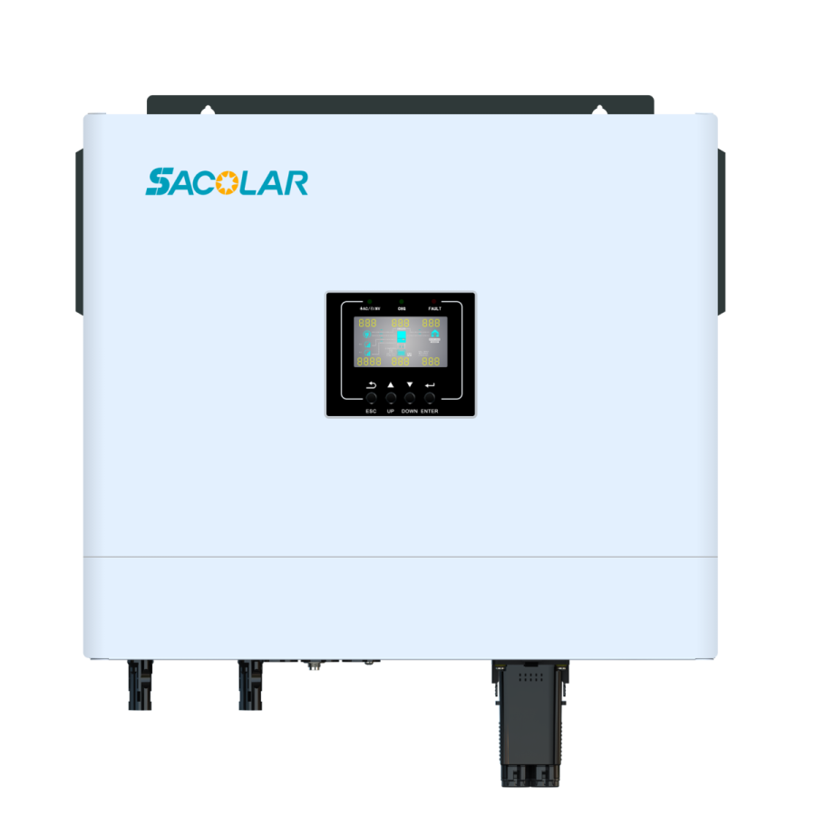 Комплект off-grid інвертор M6000H-48-BP 6 кВт 230В + акумуляторна батарея STR5L-A1 5 кВт Sacolar