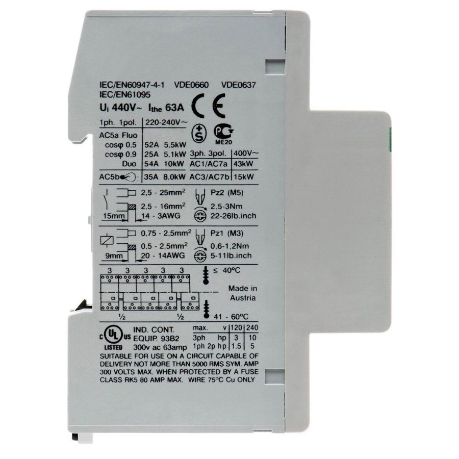 Контактор R63-04 63А 4NC 230В 50Hz (16529)