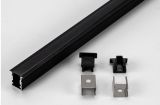 Светодиодный профиль врезной 9.6х23.3мм ALP PXG-103A BL C16 Черный по 3м