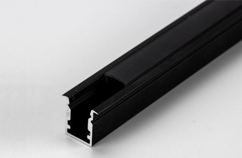 Светодиодный профиль врезной 9.6х23.3мм ALP PXG-103A BL C16 Черный по 3м