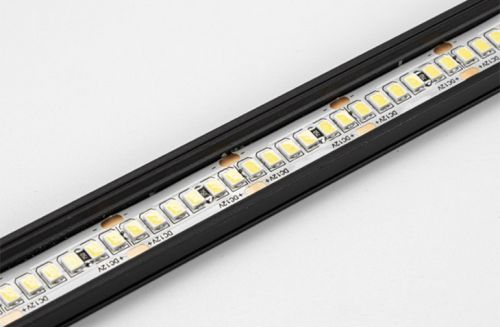 Светодиодный профиль накладной 9.6х23.3мм ALP PXG-204-1 BL C18 Черный по 3м