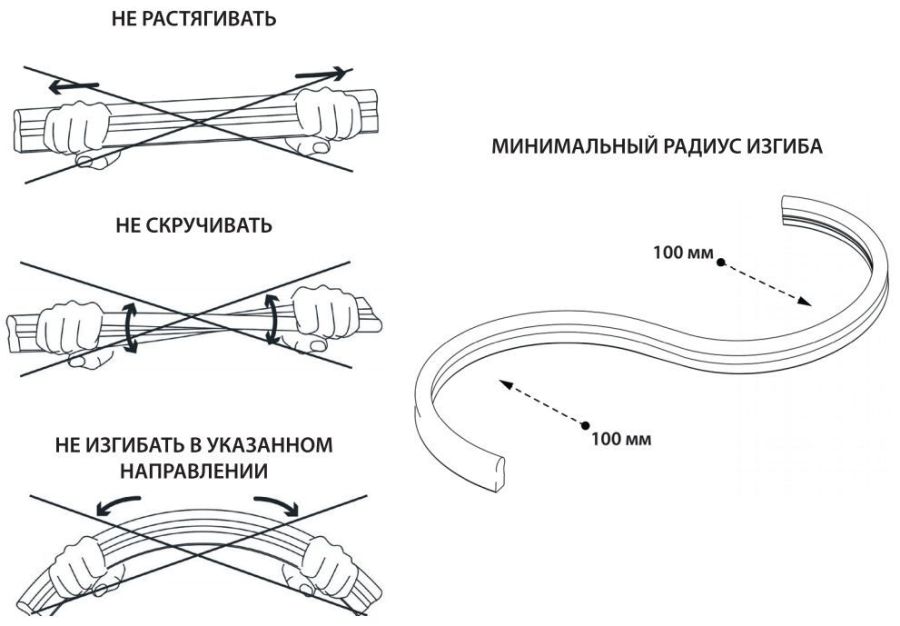 Світлодіодний LED гнучкий неон PROLUM 2835\120 IP68 12V, Зелений