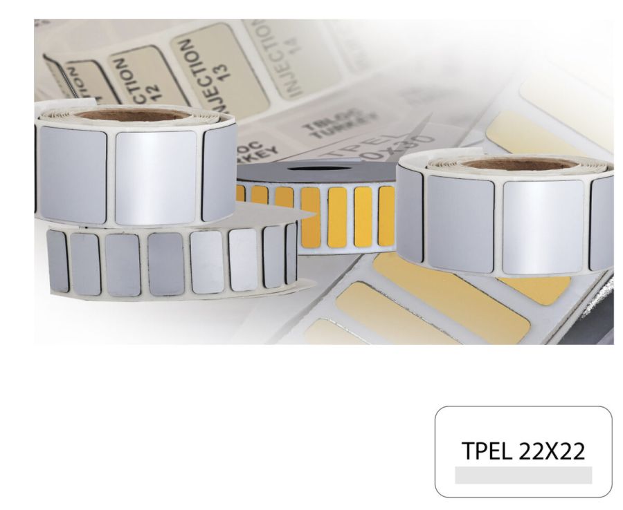 Товсте маркування обладнання TPEL 22x22 Срібна