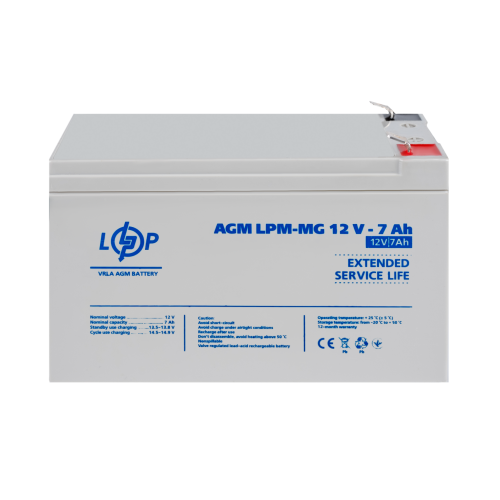 Акумулятор мультигелевий LPM-MG 12V - 7 Ah