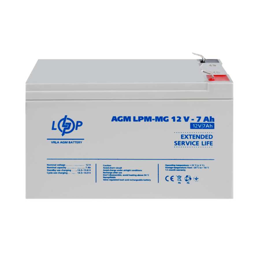 Акумулятор мультигелевий LPM-MG 12V - 7 Ah