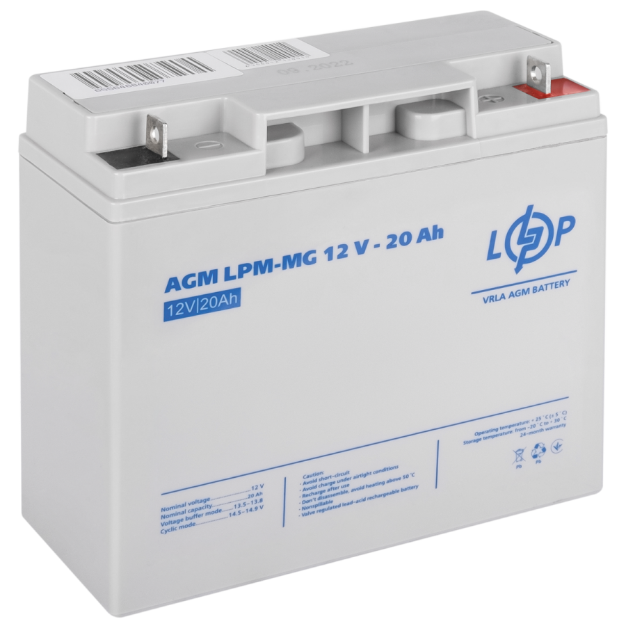Аккумулятор мультигелевый LPM-MG 12V - 20 Ah