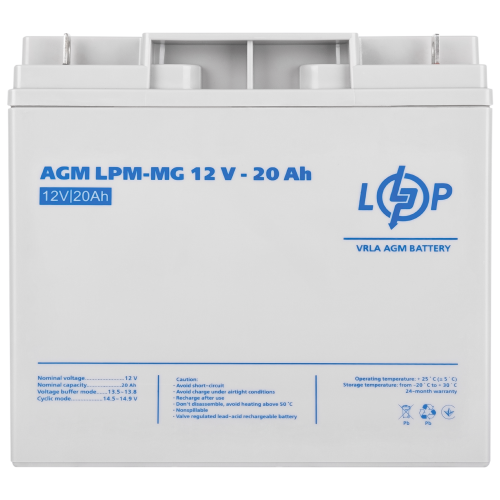 Акумулятор мультигелевий LPM-MG 12V - 20 Ah