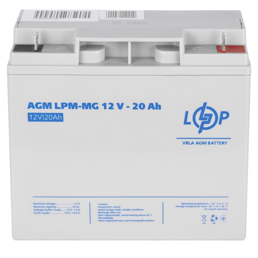 Аккумулятор мультигелевый LPM-MG 12V - 20 Ah