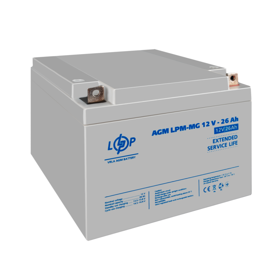Акумулятор мультигелевий LPM-MG 12V - 33 Ah