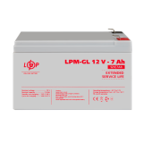 Акумулятор гелевий LPM-GL 12V - 7 Ah