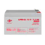 Акумулятор гелевий LPM-GL 12V - 7.2 Ah
