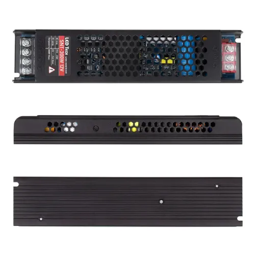 Блок живлення LT 12В 300Вт 25А IP20 SNT-300W 12V SLIM мет. перф.