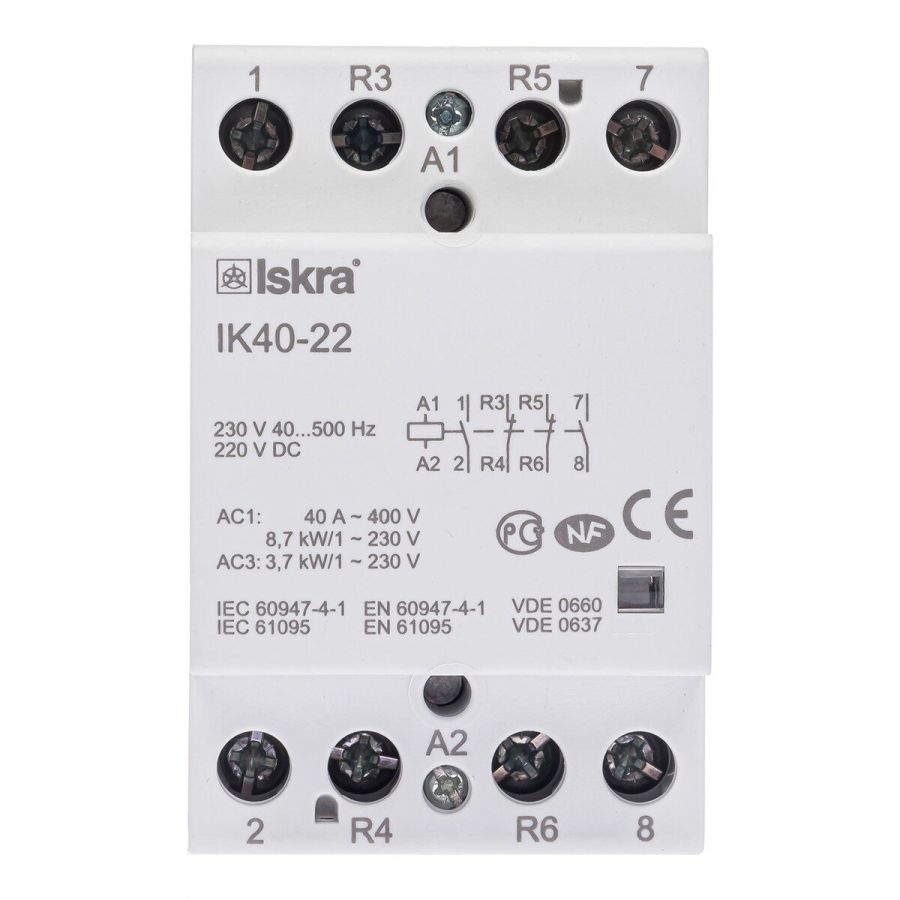 Контактор IK40-22 40А 2НВ+2НЗ 220/240 В 50/60 Гц (30045150000)