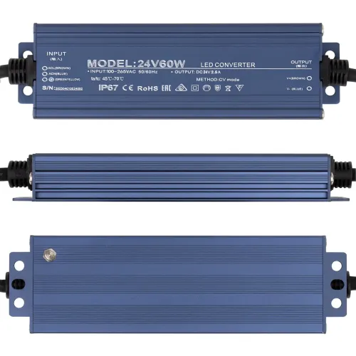 Блок живлення LT 24V60W 24В 60Вт 2,5А IP67 Slim мет. герм.