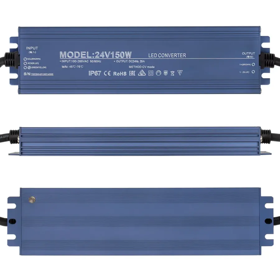 Блок живлення LT 24V150W 24В 150Вт 3,3А IP67 Slim мет. герм.