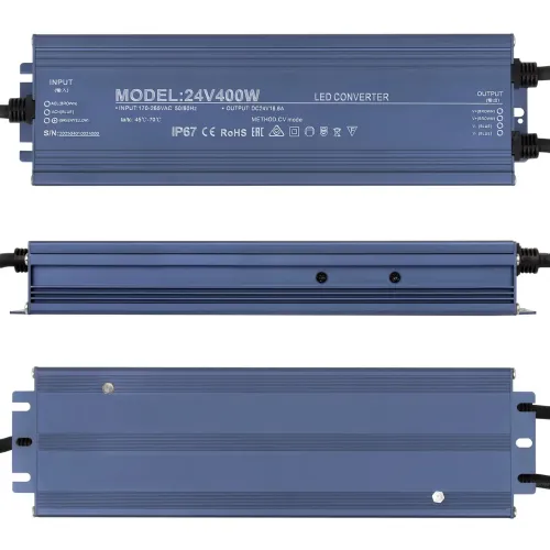 Блок питания LT 24V400W 24В 400Вт 16,7А IP67 Slim мет. герм.