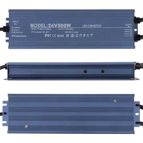 Блок питания LT 24V500W 24В 500Вт 20,8А IP67 Slim мет. герм.