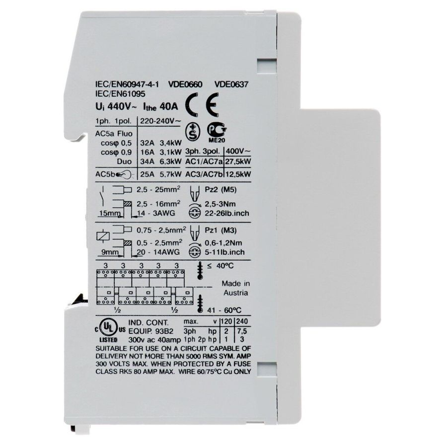 Контактор R40-40 40А 4NO 24В 50Hz (16535)