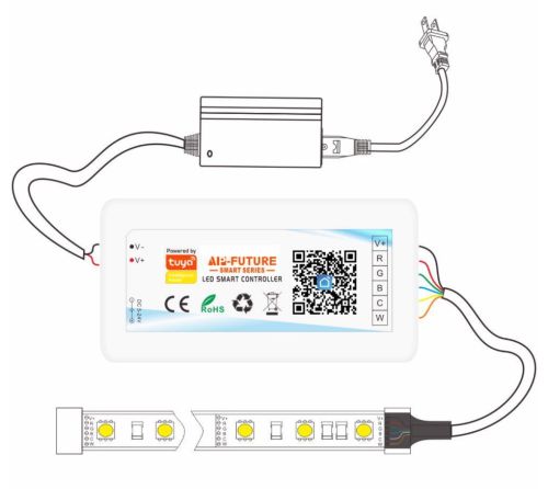 Контролер PROLUM RGB; Wi-Fi; TUYA; TOUCH; 18A; Series: HomeLink