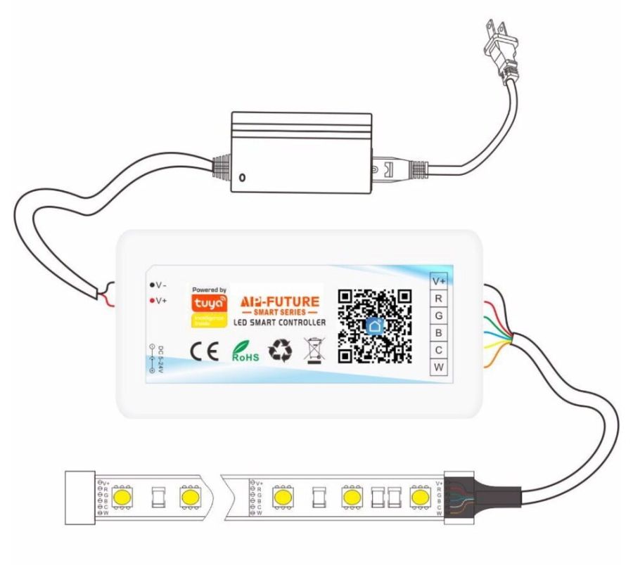 Контролер PROLUM RGB; Wi-Fi; TUYA; TOUCH; 18A; Series: HomeLink