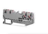 Клема пружинна багатоконтактна TBLOC PFT 2,5 2X2 сіра