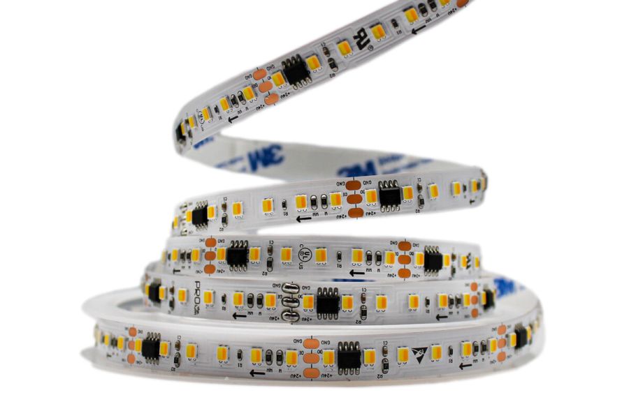 Світлодіодна LED стрічка PROLUM™ RUN 24V; 2835\120; IP20; Series "SMART", Білий+Тепло-Білий (2700-6500K)