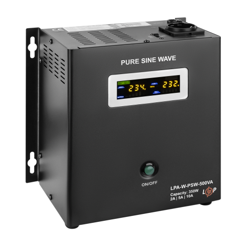 7145 ДБЖ з правильною синусоїдою 12V LPA-W-PSW-500VA(350Вт) 2A/5A/10A