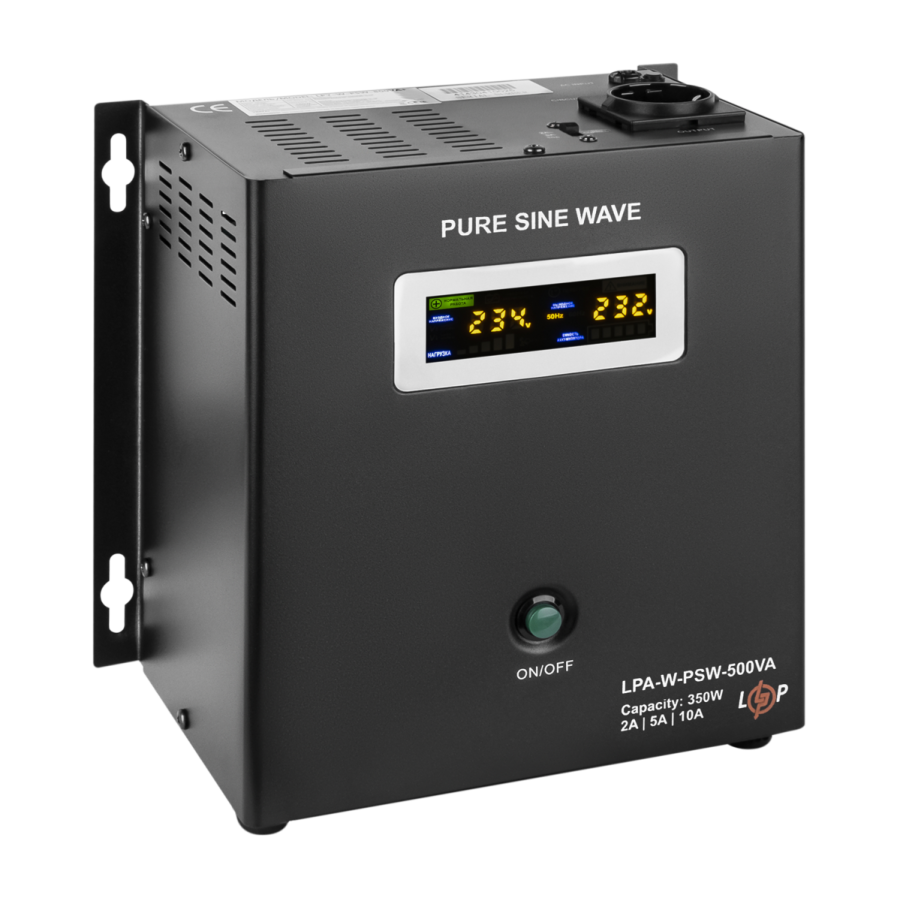 7145 ДБЖ з правильною синусоїдою 12V LPA-W-PSW-500VA(350Вт) 2A/5A/10A