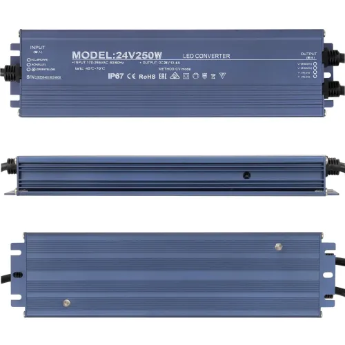 Блок живлення LT 24V250W 24В 250Вт 10,4А IP67 Slim мет. герм.