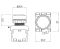 Кнопка без фіксації з підсвічуванням TBLOC синя PSRL-1O 24 (1NO+LED)
