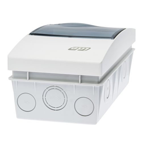 Розподільчий щит IDE внутрішній 4 модуля IP40 з шинами N і PE 228x120x97 мм (BM4PT/RR)