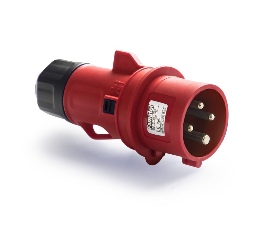 Вилка кабельна Famatel 3P+E, 16A, 400В, IP54