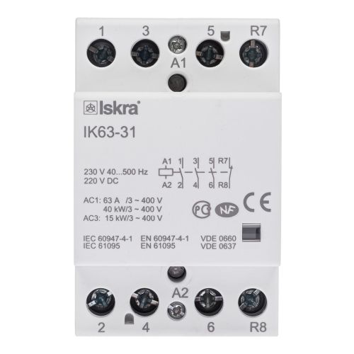 Контактор IK63-31 63A 3НВ+1НЗ 220/240 В 50/60 Гц (30045087000)