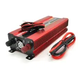 Інвертор напруги NV-1200 (720Вт)+LCD, 12/220V, Апроксимована синусоїда, 1 універсальна розетка, клем, Box
