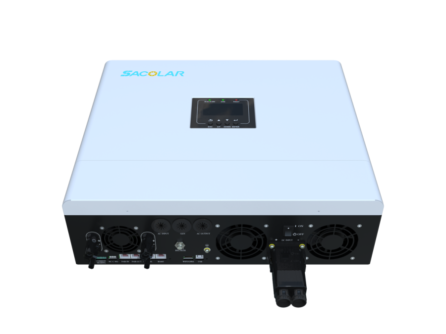 Комплект off-grid інвертор M6000H-48-BP 6 кВт 230В + акумуляторна батарея STR5L-A1 5 кВт Sacolar
