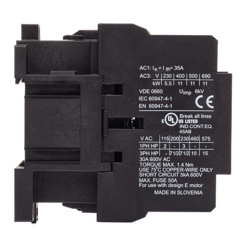 Контактор KNL22-00 22А 220/240В 50/60 Гц (030050470000)