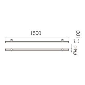 Светильник для модульной системы 8878 Module M15 Black 3000K