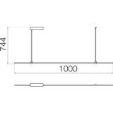 Каркас Модульная система освещения SM 8880 Line Brass 1000 60W
