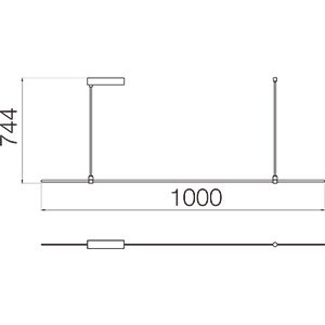 Каркас Модульная система освещения SM 8880 Line Brass 1000 60W