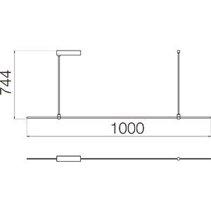 Каркас Модульная система освещения SM 8880 Line Brass 1000 60W