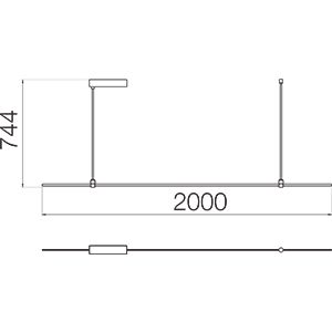 Каркас модульного освітлення SM 8880 Line Brass 2000 60W