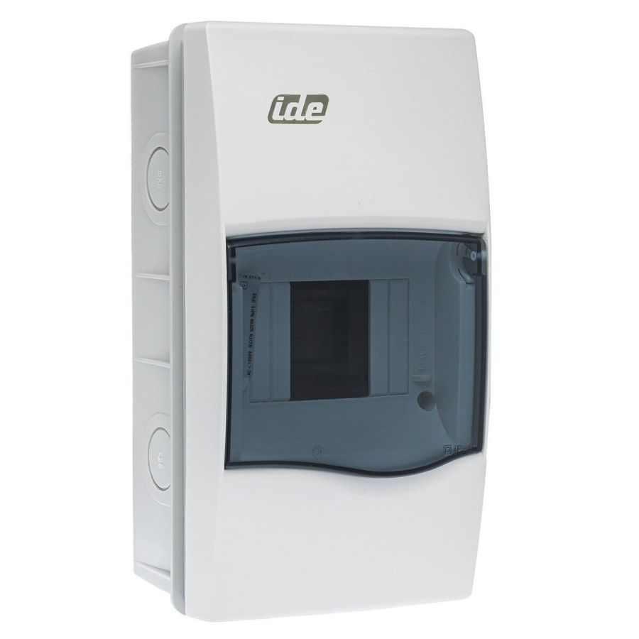 Розподільчий щит IDE внутрішній 4 модуля IP40 з шинами N і PE 228x120x97 мм (BM4PT/RR)