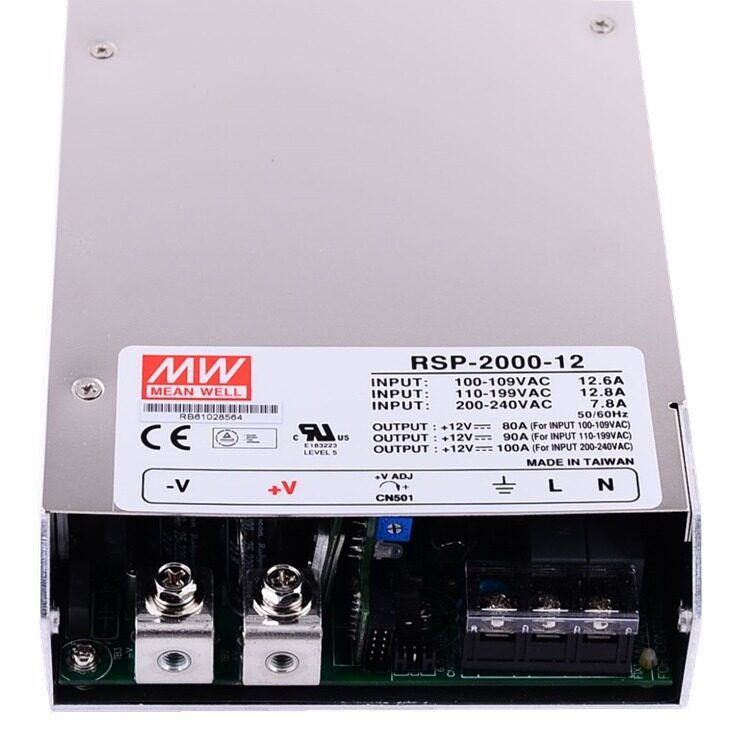 Блок питания Mean Well RSP-2000-12 (1200W; 100A; 12V; IP20) Series "RSP"
