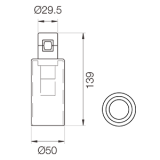 Світильник модульний 8878 Module G5 Coffee 3000K