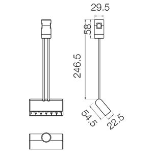 Світильник модульний 8878 Module O6L Black 3000K