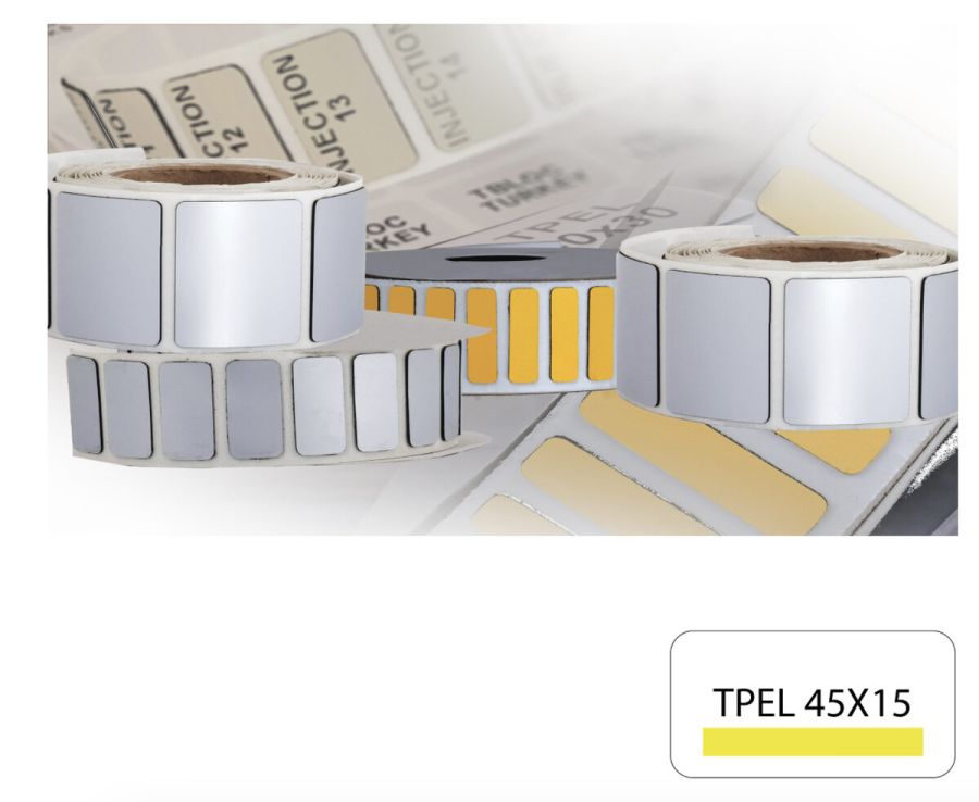 Товсте маркування обладнання TPEL 45x15 Жовта