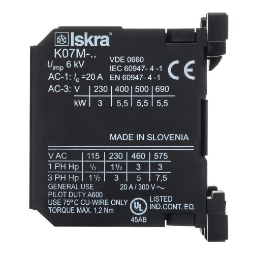 Контактор K07M-10 20A 1НВ 220/240 В 50/60 Гц (30041173000)