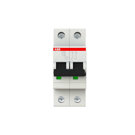 Автоматический выключатель Compact Home C 25A 6kA 2P S202-C25
