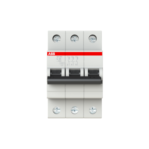 Автоматический выключатель Compact Home C 20A 6kA 3P SH203-C20