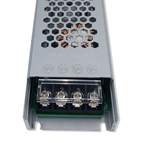 Блок живлення BIOM 12В 400Вт 33А IP20 BPU-401 Slim мет. перф.